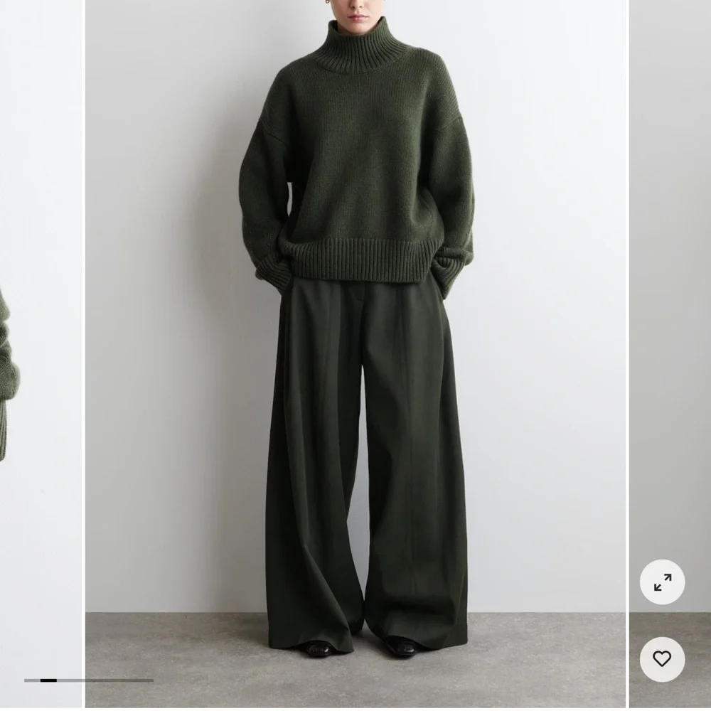 COS Dark Green Turtleneck Sweater - Picture 6 of 9